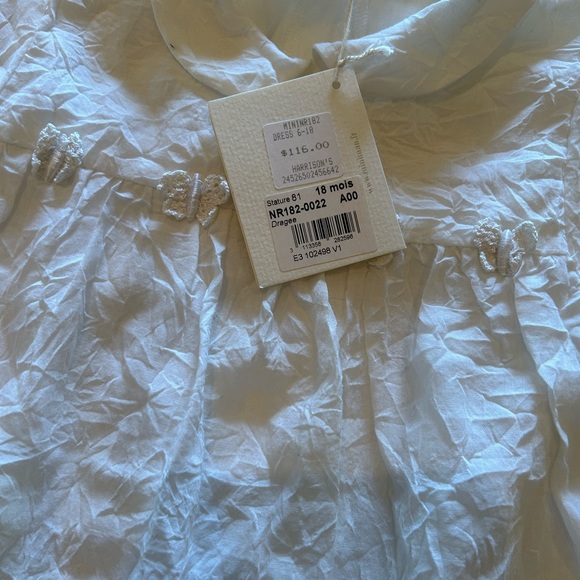 La Petite Ourse Vintage Christening Onesie Outfit Size 18 Months New With Tag - Picture 8 of 8